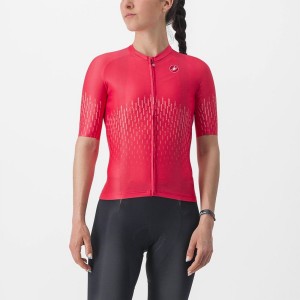 Castelli AERO PRO W レディース ユニフォーム 赤 | 596341-WMX