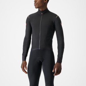 Castelli ALPHA FLIGHT ROS メンズ ジャケット 黒 シルバー 暗 | 296783-CHL