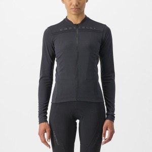 Castelli ANIMA 4 LONG SLEEVE レディース ユニフォーム 黒 | 491680-KQH