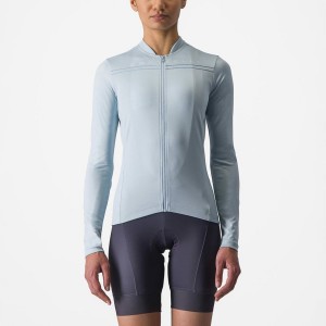 Castelli ANIMA 4 LONG SLEEVE レディース ユニフォーム 青 | 892164-WCB