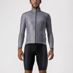 Castelli ARIA SHELL メンズ 保護 シルバー グレー | 578209-ZBQ