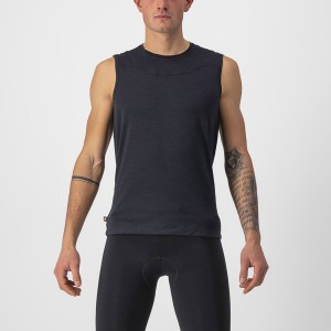 Castelli BANDITO WOOL SLEEVELESS メンズ ベースレイヤー 黒 | 674382-GTB