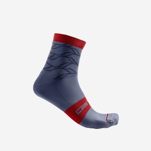 Castelli CLIMBER'S 3.0 12 CM レディース ソックス 青 | 658913-OET