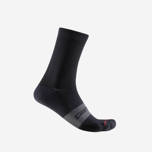 Castelli ESPRESSO 15 メンズ ソックス 黒 | 649180-JRN