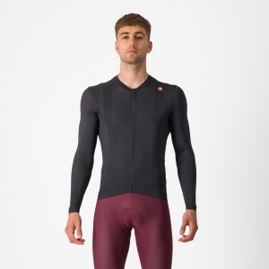 Castelli ESPRESSO LS メンズ ユニフォーム 黒 暗グレー | 801967-RIO