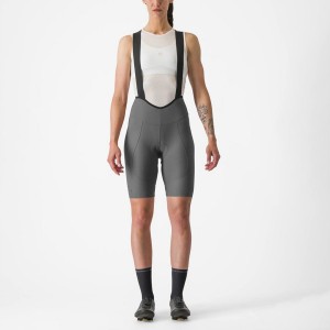 Castelli ESPRESSO W DT レディース ビブショーツ グレー | 356980-RBF