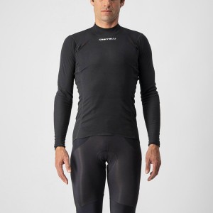 Castelli FLANDERS WARM LONG SLEEVE メンズ ベースレイヤー 黒 | 041725-JFU