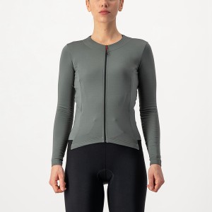 Castelli FLY LS W レディース ユニフォーム グレー | 930416-RJF