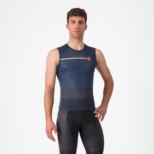 Castelli INSIDER SLEEVELESS メンズ ユニフォーム 青 | 940781-LXT