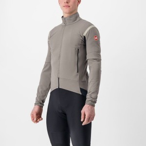 Castelli PERFETTO RoS 2 CONVERTIBLE メンズ ジャケット グレー カーキ グレー | 370914-LOX