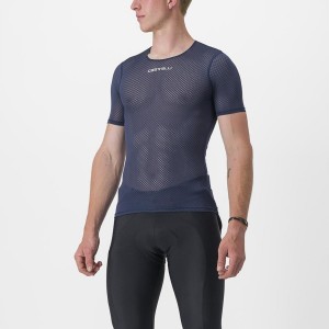 Castelli PRO MESH 2.0 SHORT SLEEVE メンズ ベースレイヤー 青 | 236894-EMD