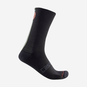 Castelli RACING STRIPE 18 メンズ ソックス 黒 | 375029-CTI