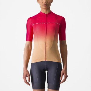 Castelli SALITA レディース ユニフォーム オレンジ 白 | 461093-SPT