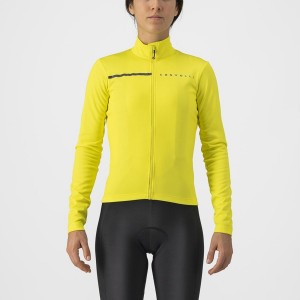 Castelli SINERGIA 2 FZ レディース ユニフォーム 黄色 暗グレー | 635701-ITS