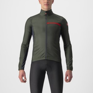 Castelli SQUADRA STRETCH メンズ 保護 緑 暗グレー | 063792-LBR