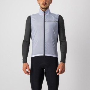 Castelli SQUADRA STRETCH メンズ ベスト シルバー グレー 暗グレー | 079248-HSL