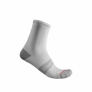 Castelli SUPERLEGGERA T 12 メンズ ソックス 白 | 628309-QDY