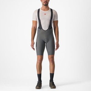 Castelli UNLIMITED CARGO メンズ ビブショーツ グレー | 401358-LRU