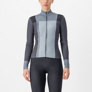 Castelli UNLIMITED W THERMAL レディース ユニフォーム 黒 グレー | 248917-NSU