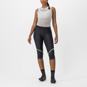 Castelli VELOCISSIMA THERMAL KNICKER レディース レギンス 黒 黒 | 419380-TKQ