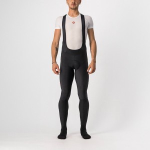 Castelli VELOCISSIMO 5 メンズ ビブタイツ 黒 赤 | 708615-IXT