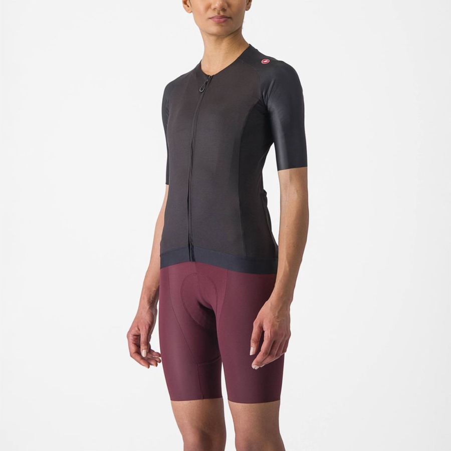 Castelli AERO PRO 7.0 W レディース ユニフォーム 黒 | 139576-PBN