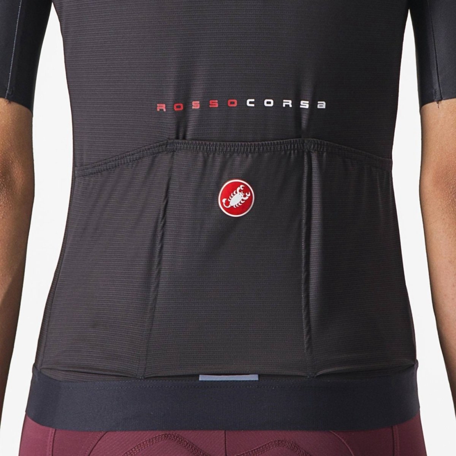 Castelli AERO PRO 7.0 W レディース ユニフォーム 黒 | 139576-PBN