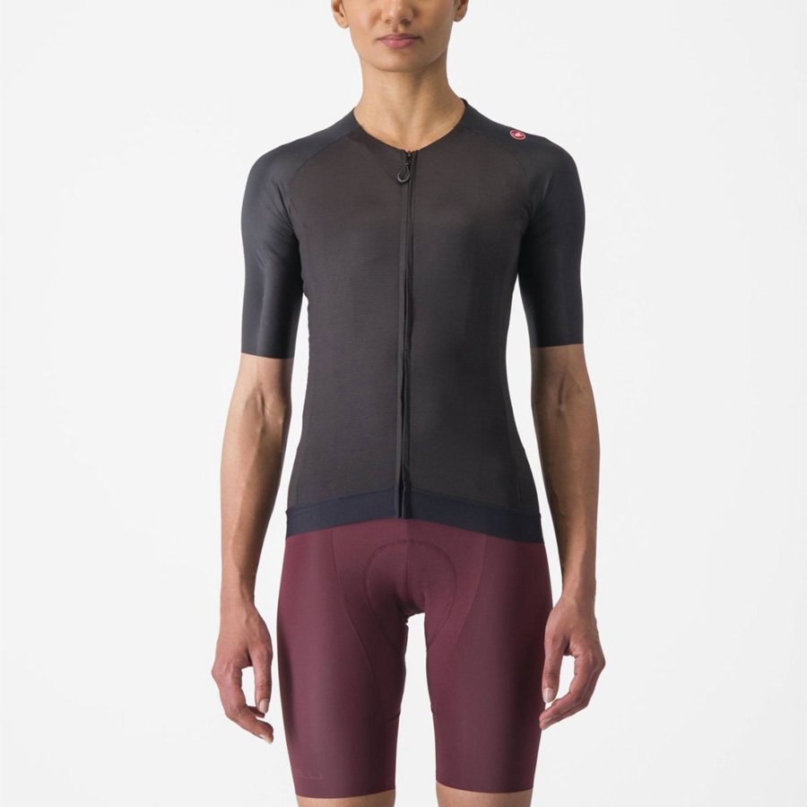 Castelli AERO PRO 7.0 W レディース ユニフォーム 黒 | 139576-PBN