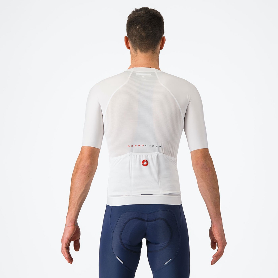 Castelli AERO RACE 7.0 メンズ ユニフォーム 白 | 835214-AXE