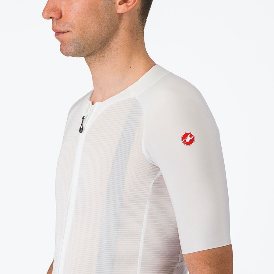 Castelli AERO RACE 7.0 メンズ ユニフォーム 白 | 835214-AXE