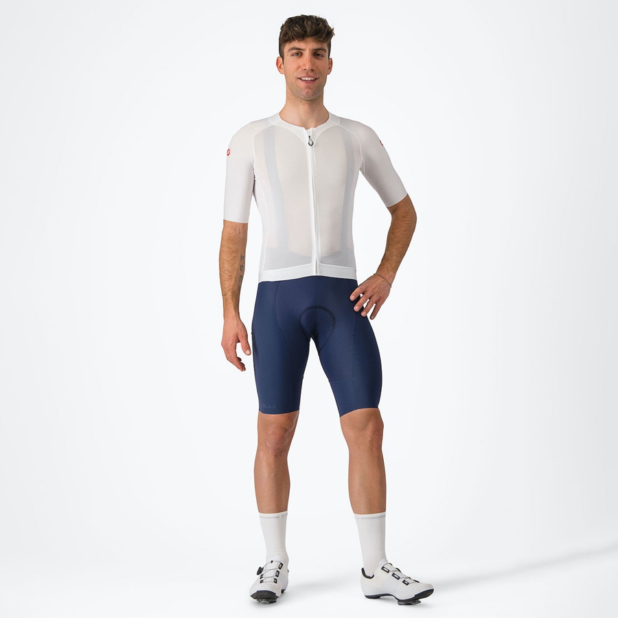 Castelli AERO RACE 7.0 メンズ ユニフォーム 白 | 835214-AXE