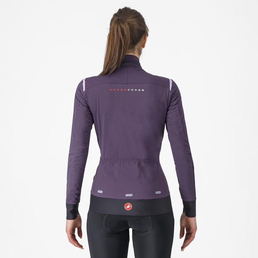 Castelli ALPHA FLIGHT ROS W レディース ジャケット 紫 | 980632-EHI