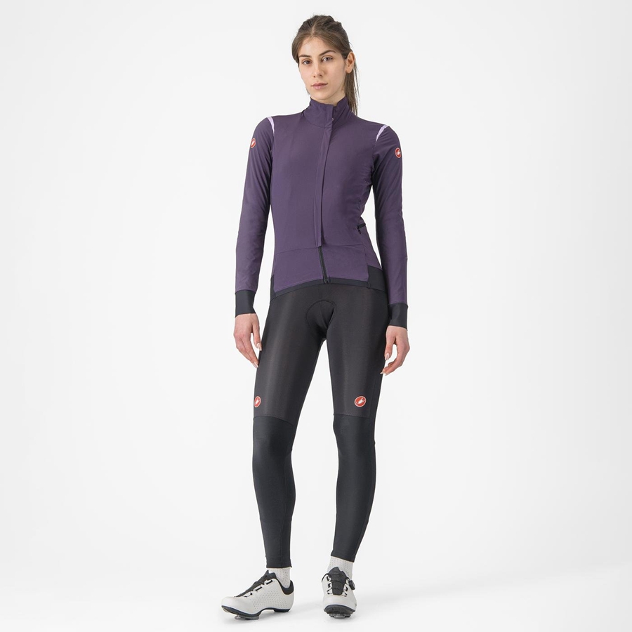 Castelli ALPHA FLIGHT ROS W レディース ジャケット 紫 | 980632-EHI