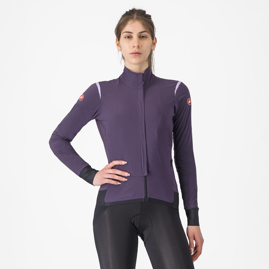 Castelli ALPHA FLIGHT ROS W レディース ジャケット 紫 | 980632-EHI