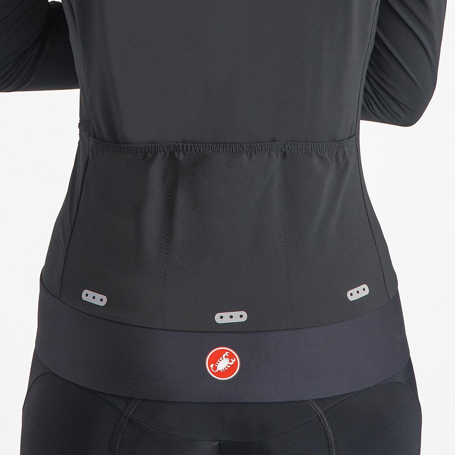 Castelli ALPHA FLIGHT ROS W レディース ジャケット 黒 黒 | 598631-WNC