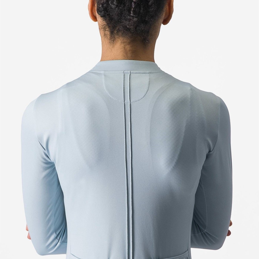 Castelli ANIMA 4 LONG SLEEVE レディース ユニフォーム 青 | 892164-WCB