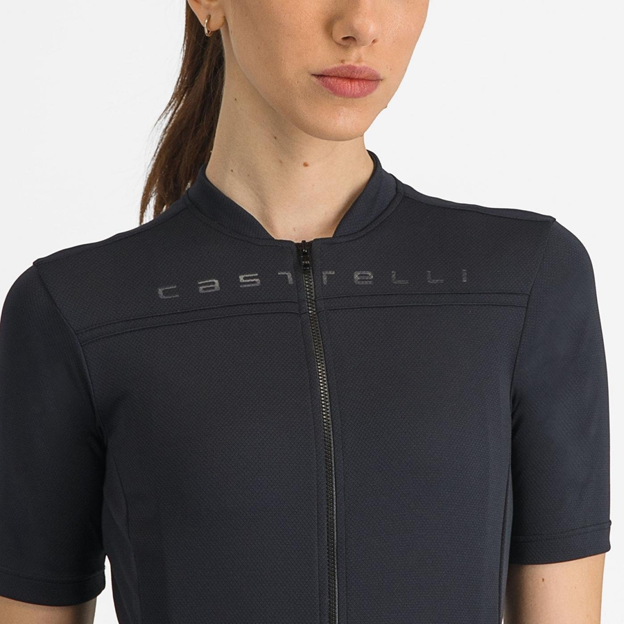 Castelli ANIMA 4 レディース ユニフォーム 黒 | 208963-LXF