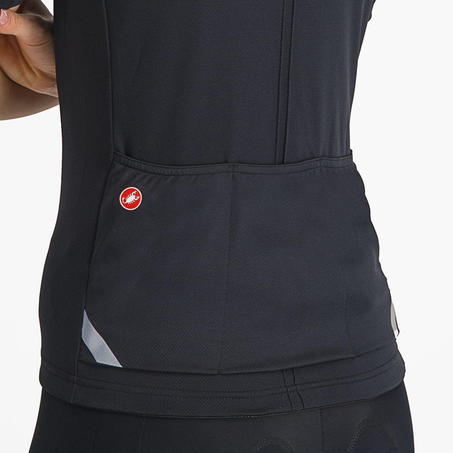 Castelli ANIMA 4 レディース ユニフォーム 黒 | 208963-LXF