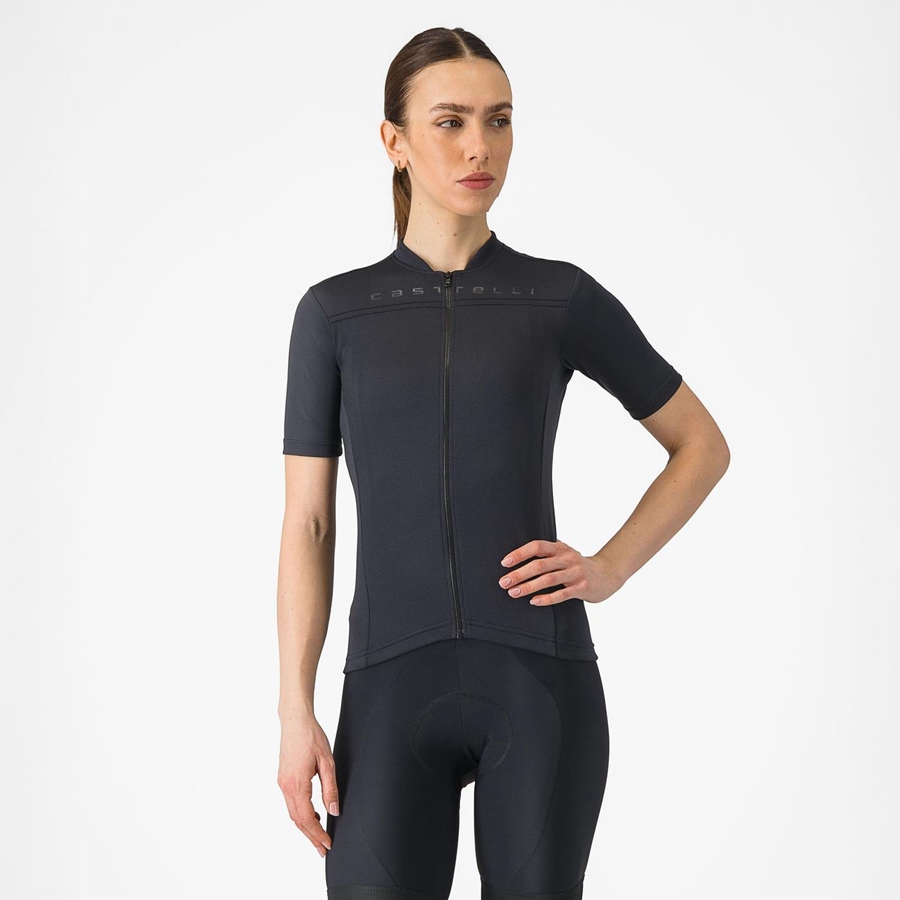 Castelli ANIMA 4 レディース ユニフォーム 黒 | 208963-LXF