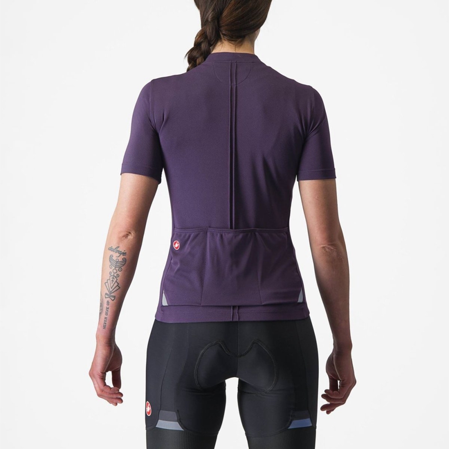 Castelli ANIMA 4 レディース ユニフォーム 紫 | 704359-UCB