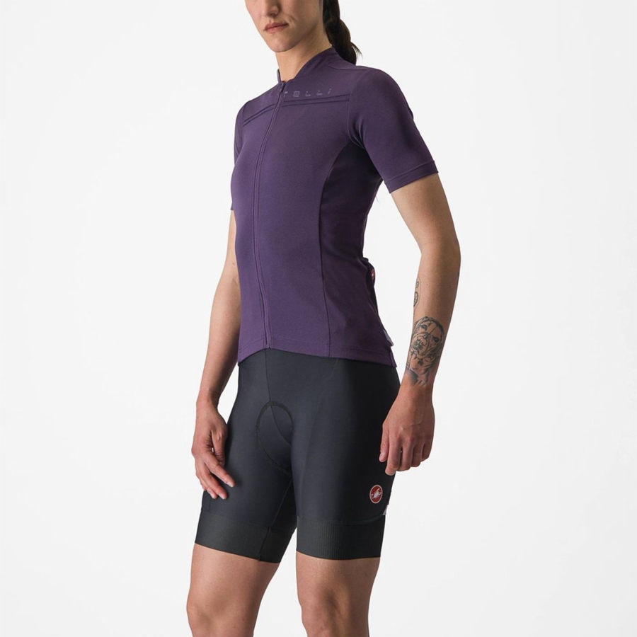 Castelli ANIMA 4 レディース ユニフォーム 紫 | 704359-UCB