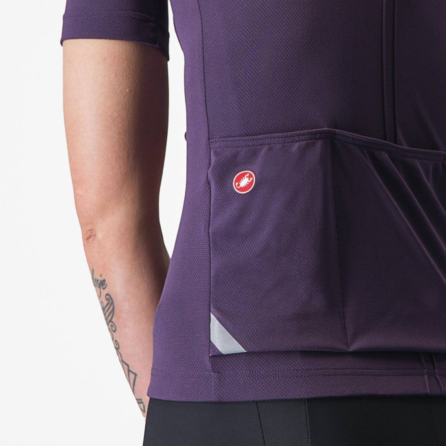 Castelli ANIMA 4 レディース ユニフォーム 紫 | 704359-UCB