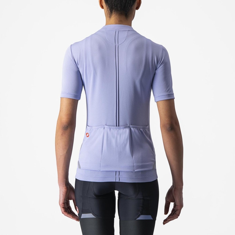 Castelli ANIMA 4 レディース ユニフォーム 紫 白 | 029437-DJE