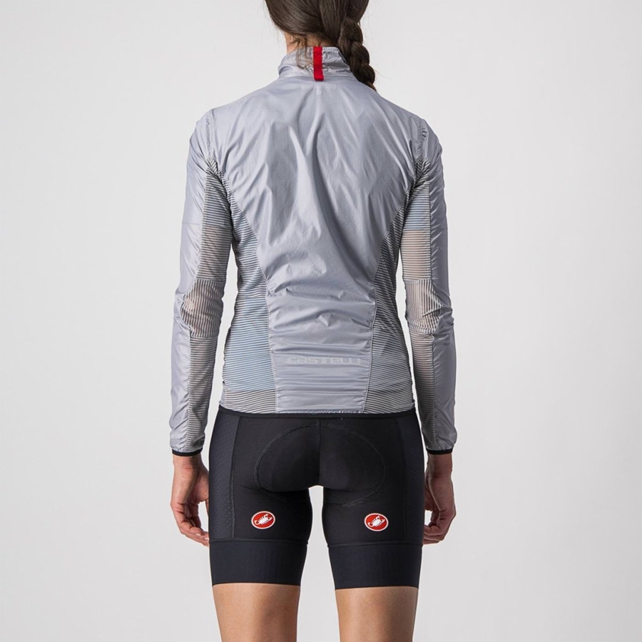 Castelli ARIA SHELL W レディース 保護 シルバー グレー | 937012-ZYC