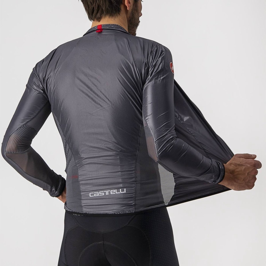 Castelli ARIA SHELL メンズ 保護 暗グレー | 038761-LKQ