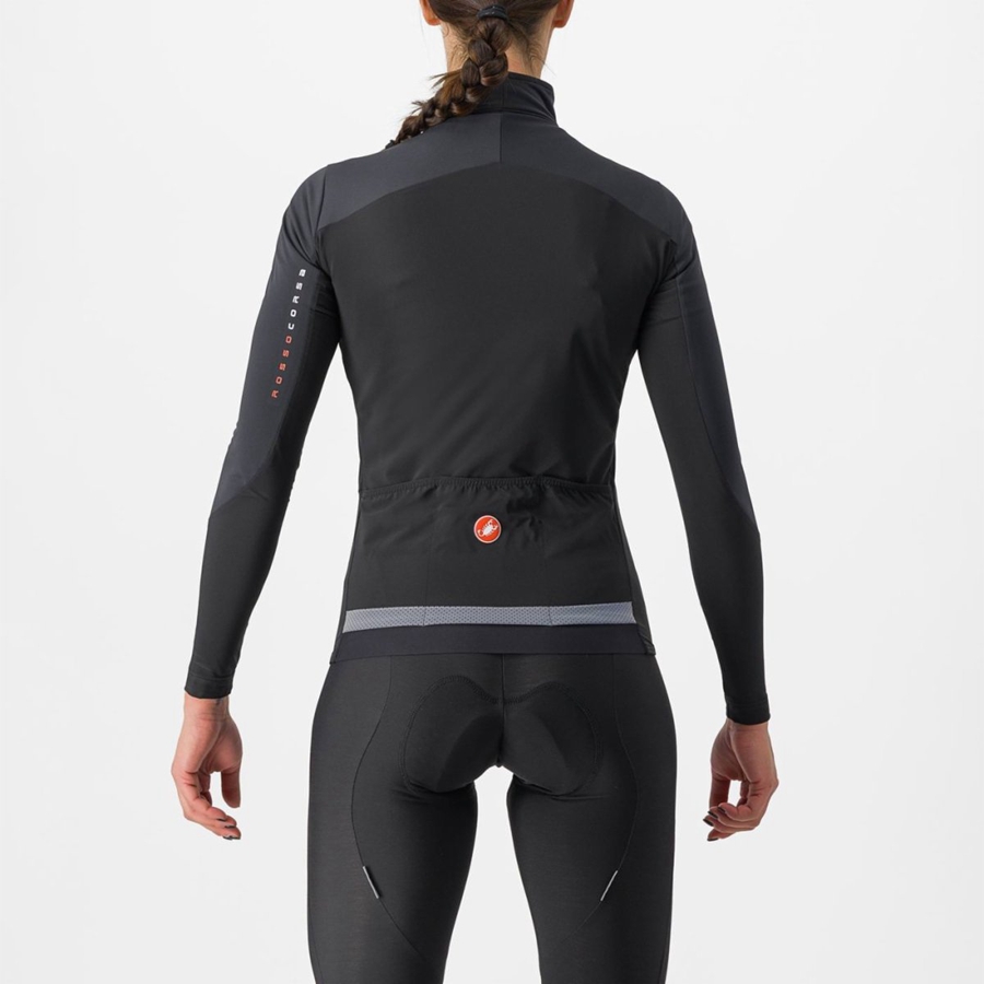 Castelli BETA RoS W レディース ジャケット 黒 | 489657-JPS