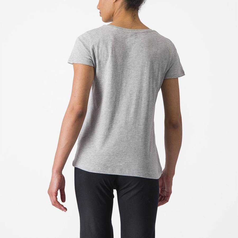 Castelli CASTELLI CLASSICO W TEE レディース Casual ライトグレー | 546701-YAU