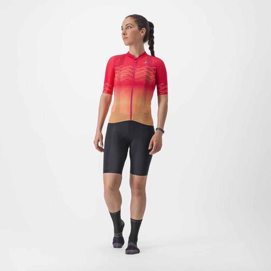 Castelli CLIMBER'S 2.0 W レディース ユニフォーム オレンジ | 147583-MXJ