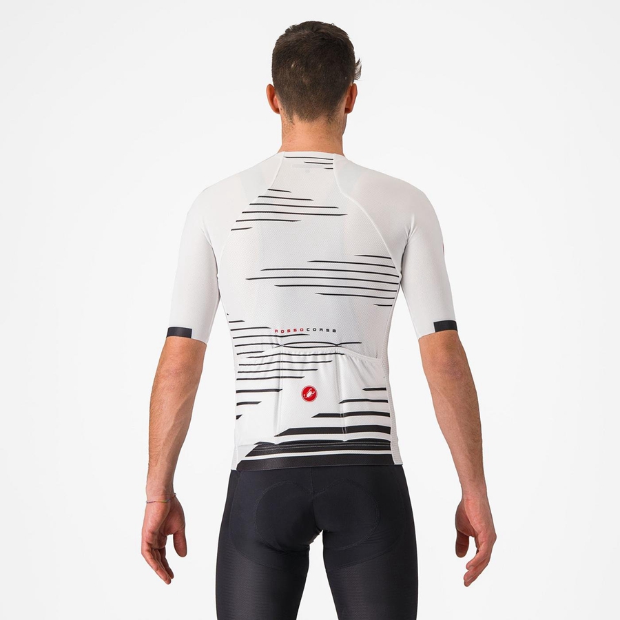 Castelli CLIMBER'S 4.0 メンズ ユニフォーム 白 黒 | 834269-ITM