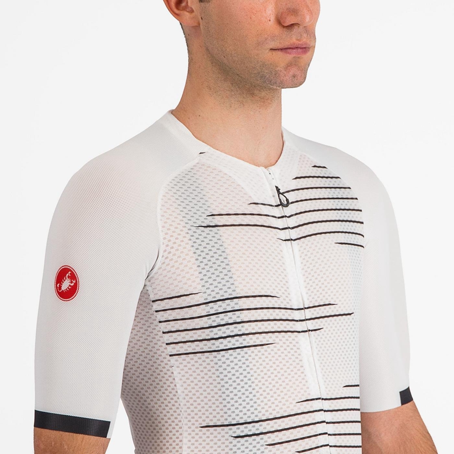 Castelli CLIMBER'S 4.0 メンズ ユニフォーム 白 黒 | 834269-ITM